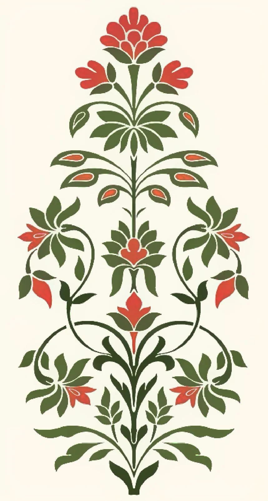 Indian floral motif